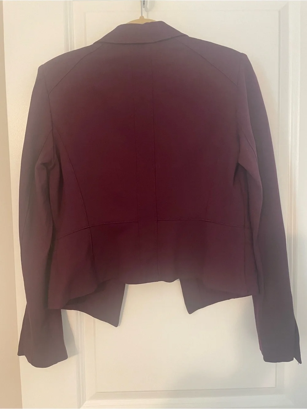 WHBM Vintage Style Hi-Lo Purple Blazer with Silver Buttons Sz 6